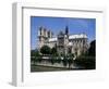 Notre Dame Cathedral from the Left Bank, Paris, France-Michael Short-Framed Photographic Print