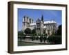 Notre Dame Cathedral from the Left Bank, Paris, France-Michael Short-Framed Photographic Print