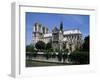 Notre Dame Cathedral from the Left Bank, Paris, France-Michael Short-Framed Photographic Print