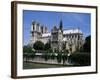 Notre Dame Cathedral from the Left Bank, Paris, France-Michael Short-Framed Photographic Print