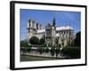 Notre Dame Cathedral from the Left Bank, Paris, France-Michael Short-Framed Photographic Print