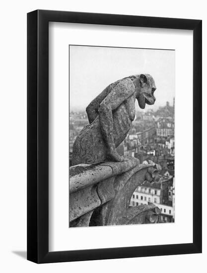 Notre Dame Cathedral Gargoyle Paris-null-Framed Photographic Print