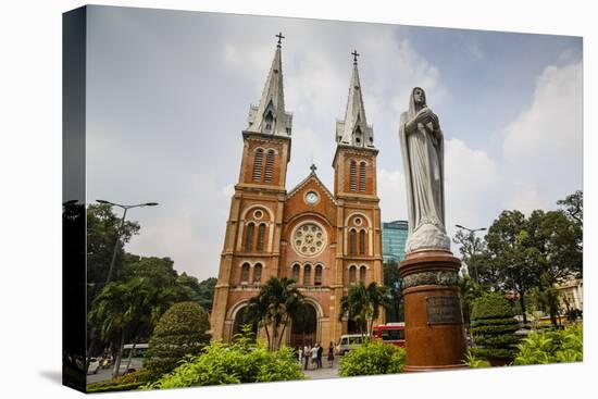 Notre Dame Cathedral, Ho Chi Minh City (Saigon), Vietnam, Indochina, Southeast Asia, Asia-Yadid Levy-Stretched Canvas