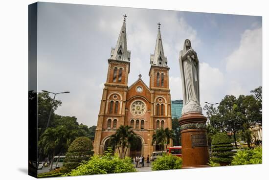 Notre Dame Cathedral, Ho Chi Minh City (Saigon), Vietnam, Indochina, Southeast Asia, Asia-Yadid Levy-Stretched Canvas