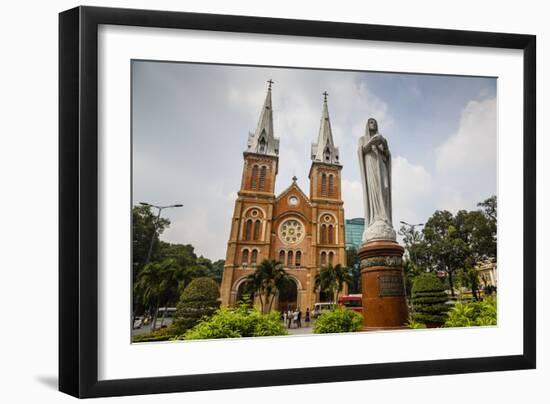 Notre Dame Cathedral, Ho Chi Minh City (Saigon), Vietnam, Indochina, Southeast Asia, Asia-Yadid Levy-Framed Photographic Print