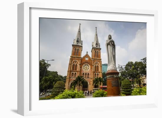 Notre Dame Cathedral, Ho Chi Minh City (Saigon), Vietnam, Indochina, Southeast Asia, Asia-Yadid Levy-Framed Photographic Print