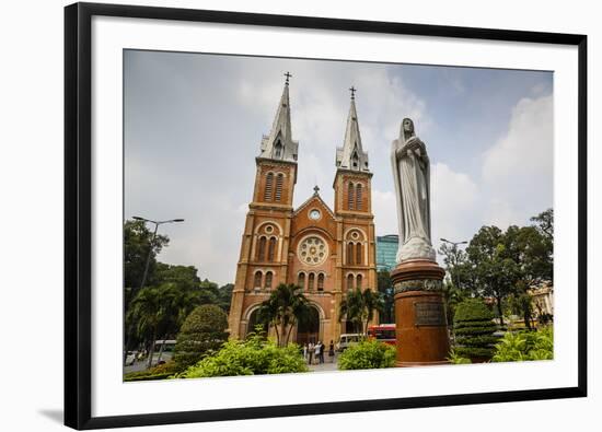 Notre Dame Cathedral, Ho Chi Minh City (Saigon), Vietnam, Indochina, Southeast Asia, Asia-Yadid Levy-Framed Photographic Print