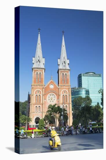 Notre Dame Cathedral, Ho Chi Minh City, Vietnam, Indochina, Southeast Asia, Asia-Ian Trower-Stretched Canvas
