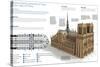 Notre Dame cathedral in Paris (Our lady of Paris).-null-Stretched Canvas