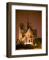 Notre Dame Cathedral Lit at Night, Paris, France-Jim Zuckerman-Framed Photographic Print