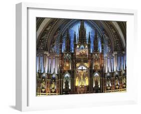 Notre Dame Cathedral, Montreal, Quebec, Canada-null-Framed Photographic Print