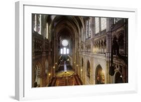 Notre-Dame Cathedral of Chartres, Central Nave-null-Framed Art Print