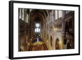 Notre-Dame Cathedral of Chartres, Central Nave-null-Framed Art Print