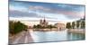 Notre Dame Cathedral on the Banks of the Seine River at Sunrise, Paris, Ile-De-France, France-null-Mounted Premium Photographic Print