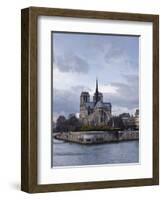 Notre Dame Cathedral on the Ile De La Cite, Paris, France, Europe-Julian Elliott-Framed Photographic Print