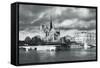 Notre Dame Cathedral on the River Seine, Paris, Ile De France, France, Europe-Markus Lange-Framed Stretched Canvas