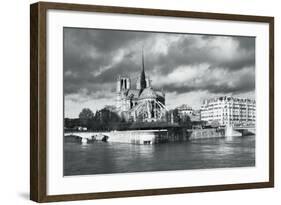 Notre Dame Cathedral on the River Seine, Paris, Ile De France, France, Europe-Markus Lange-Framed Photographic Print
