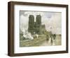 Notre Dame Cathedral, Paris, 1888-Childe Hassam-Framed Giclee Print