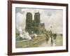 Notre Dame Cathedral, Paris, 1888-Childe Hassam-Framed Giclee Print