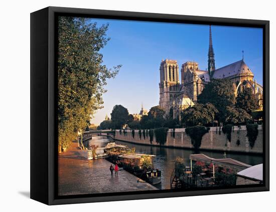 Notre Dame Cathedral, Paris, France-Peter Adams-Framed Stretched Canvas