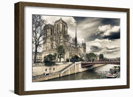 Notre Dame Cathedral - Paris - France-Philippe Hugonnard-Framed Photographic Print