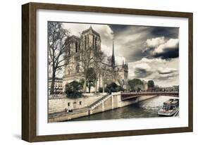 Notre Dame Cathedral - Paris - France-Philippe Hugonnard-Framed Photographic Print