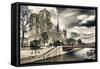 Notre Dame Cathedral - Paris - France-Philippe Hugonnard-Framed Stretched Canvas