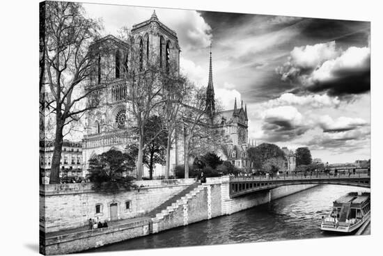 Notre Dame Cathedral - Paris - France-Philippe Hugonnard-Stretched Canvas