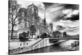 Notre Dame Cathedral - Paris - France-Philippe Hugonnard-Stretched Canvas