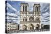 Notre Dame Cathedral - Paris - France-Philippe Hugonnard-Stretched Canvas