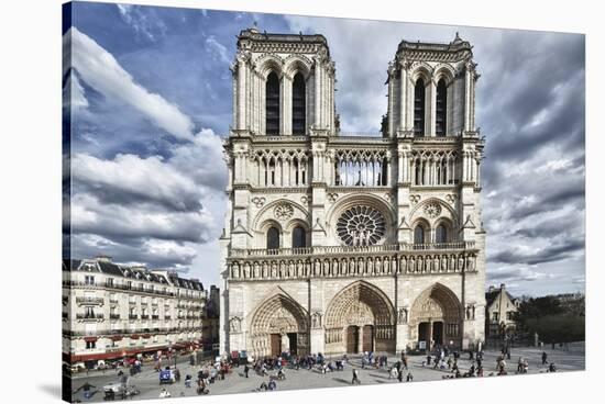 Notre Dame Cathedral - Paris - France-Philippe Hugonnard-Stretched Canvas