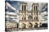 Notre Dame Cathedral - Paris - France-Philippe Hugonnard-Stretched Canvas