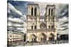 Notre Dame Cathedral - Paris - France-Philippe Hugonnard-Stretched Canvas