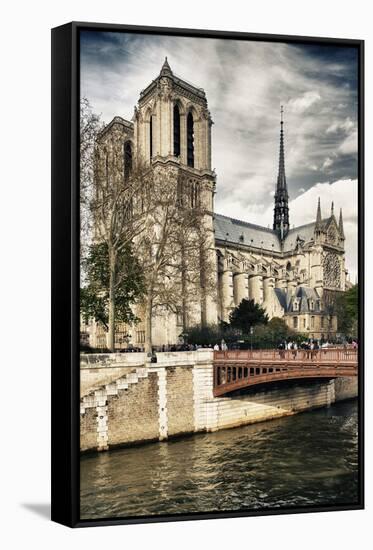 Notre Dame Cathedral - Paris - France-Philippe Hugonnard-Framed Stretched Canvas