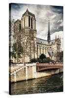 Notre Dame Cathedral - Paris - France-Philippe Hugonnard-Stretched Canvas