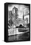 Notre Dame Cathedral - Paris - France-Philippe Hugonnard-Framed Stretched Canvas