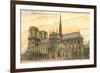 Notre Dame Cathedral, Paris, France-null-Framed Premium Giclee Print