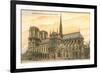 Notre Dame Cathedral, Paris, France-null-Framed Premium Giclee Print