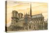 Notre Dame Cathedral, Paris, France-null-Stretched Canvas