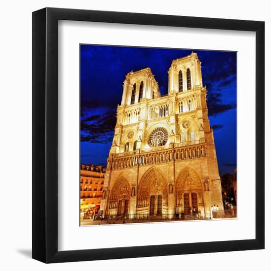 Notre Dame Cathedral Paris-null-Framed Art Print