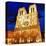 Notre Dame Cathedral Paris-null-Stretched Canvas