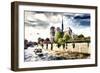 Notre Dame Cathedral Paris-Philippe Hugonnard-Framed Giclee Print