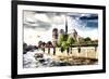 Notre Dame Cathedral Paris-Philippe Hugonnard-Framed Giclee Print