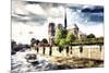 Notre Dame Cathedral Paris-Philippe Hugonnard-Mounted Giclee Print