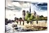 Notre Dame Cathedral Paris-Philippe Hugonnard-Stretched Canvas