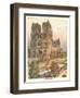 Notre Dame Cathedral, Paris-null-Framed Art Print