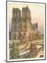 Notre Dame Cathedral, Paris-null-Mounted Art Print