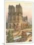 Notre Dame Cathedral, Paris-null-Mounted Art Print