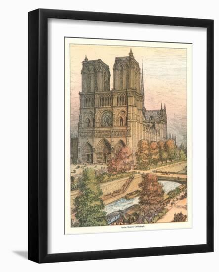 Notre Dame Cathedral, Paris-null-Framed Art Print