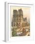 Notre Dame Cathedral, Paris-null-Framed Art Print